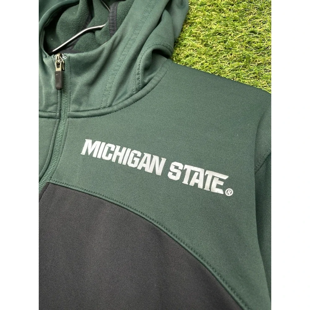 Michigan State Spartans Nike Hoodie Mens Medium M Sweatshirt Hoodie Football